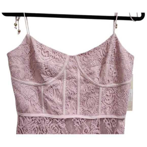 Keepsake the label nwt sense corset detail lace midi dress size M - Picture 4 of 14